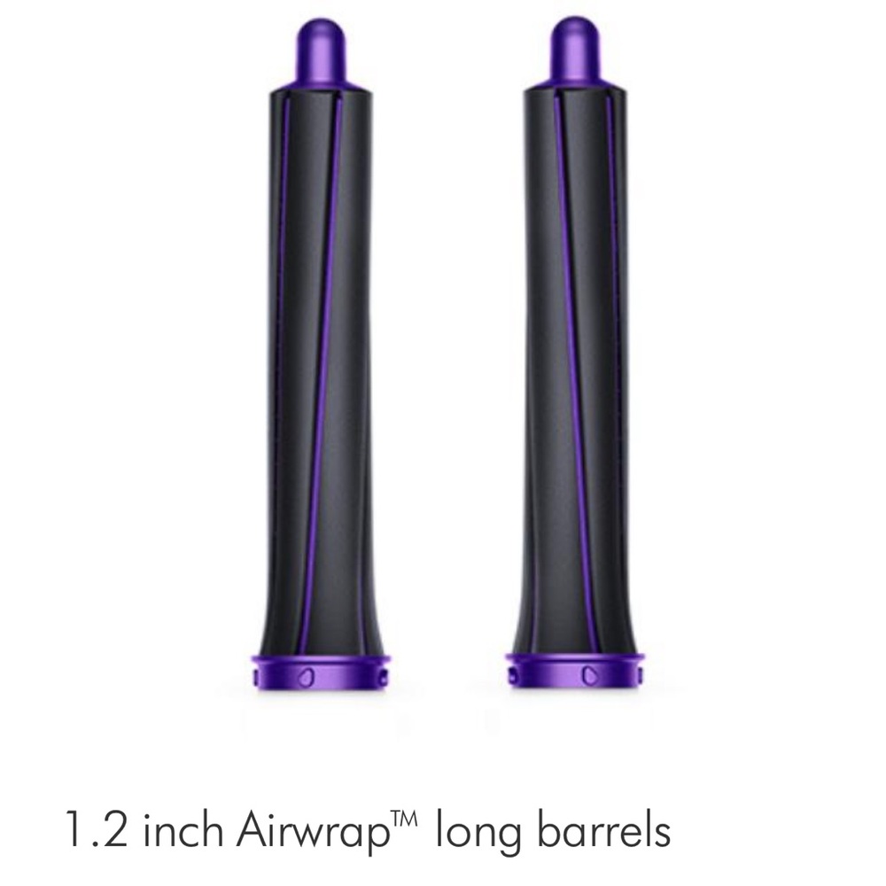 1.2 inch / 30mm barrels LONG   (pair) Black/Purple.